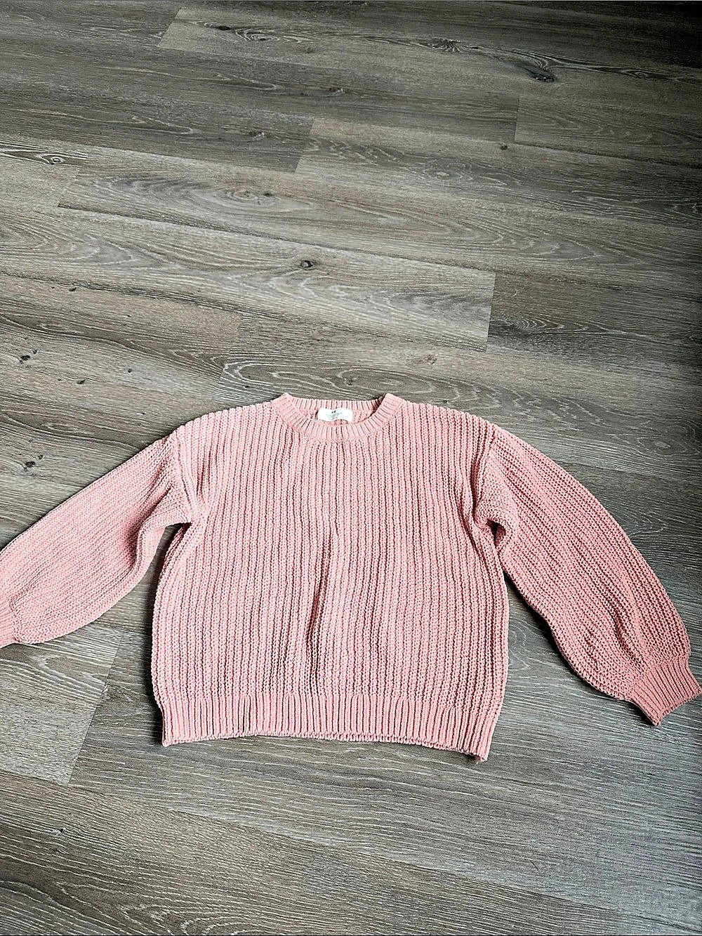 H&M Pink Knit Crewneck Sweater
